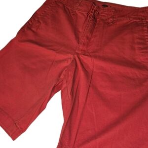 Old Navy Red Flat Front Casual Shorts